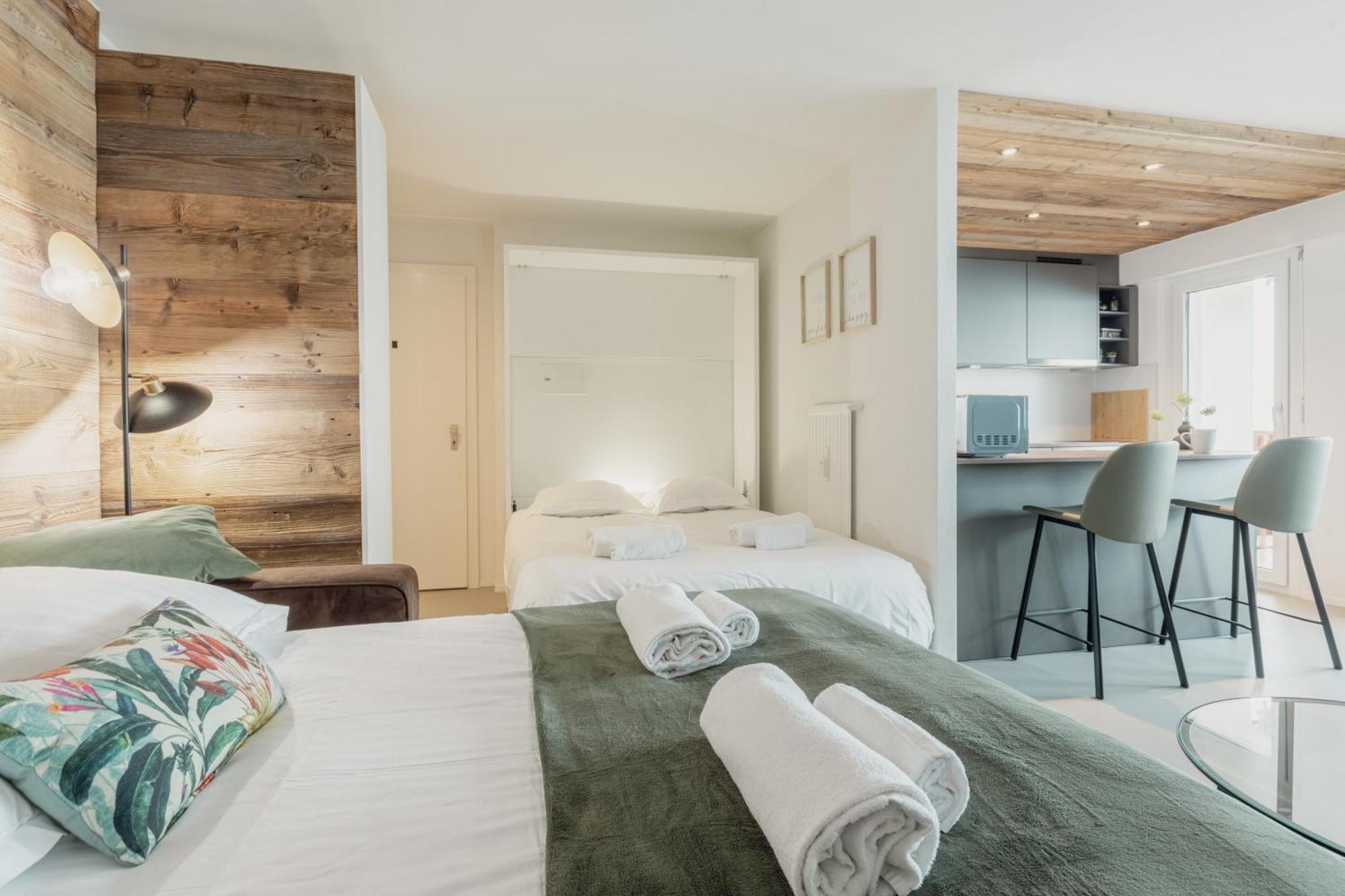 Magnifique Appartement Proche Du Centre Crans-Montana Esterno foto