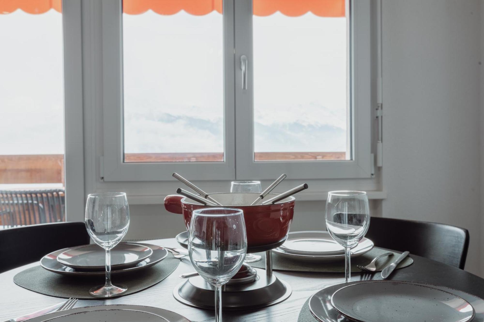 Magnifique Appartement Proche Du Centre Crans-Montana Esterno foto