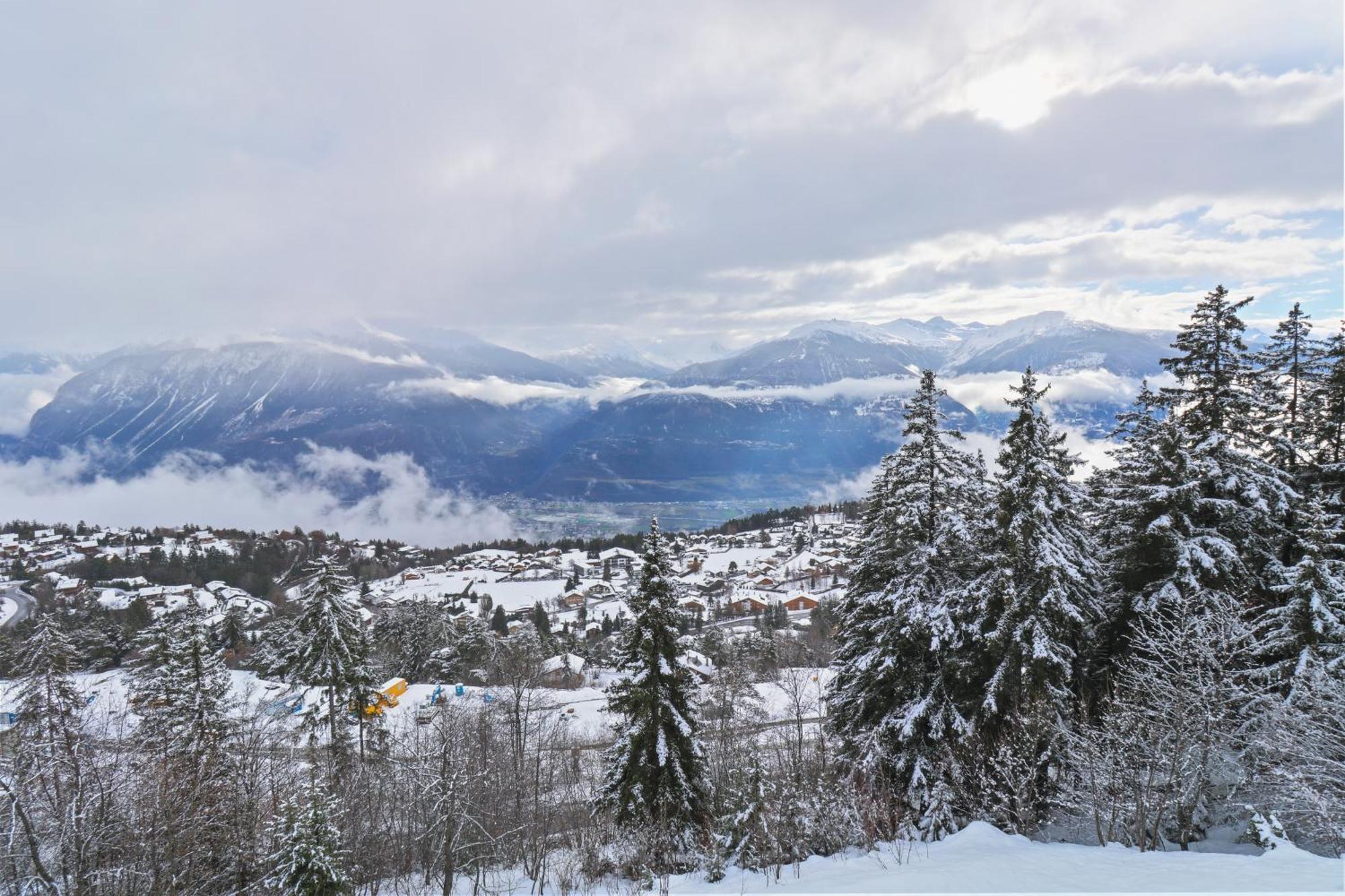 Magnifique Appartement Proche Du Centre Crans-Montana Esterno foto